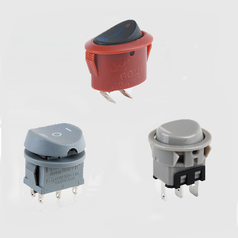 On / Off Διακόπτης Round Rocker 2pin /3pin