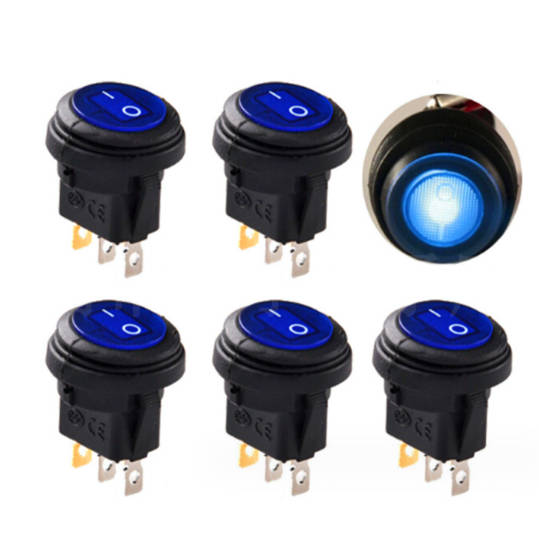 Διακόπτης φωτός LED 3 Pin Rocker