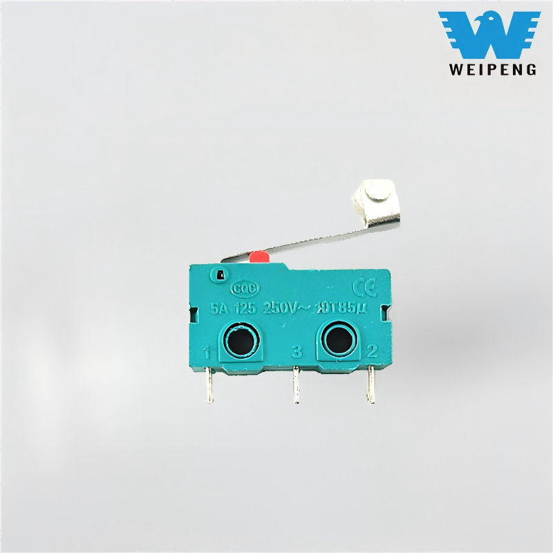 Κουμπί επαφής 5A/125V 250V ίσια λαβή τριών ακίδων Μικροδιακόπτης ορίου ταξιδιού