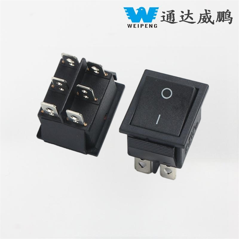 Kcd4 Διακόπτης νερού 2-Gear 6-Pin 16A High Current Rocker Switch