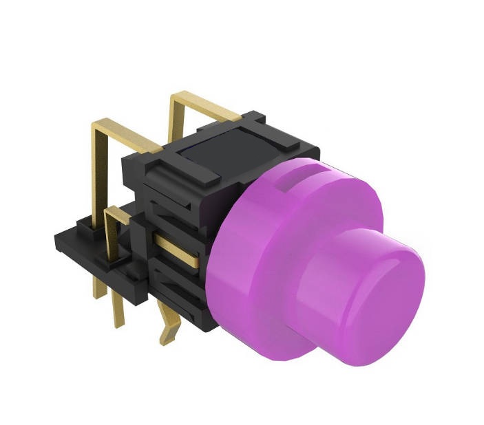 Purple Tact Switch 4 Pin