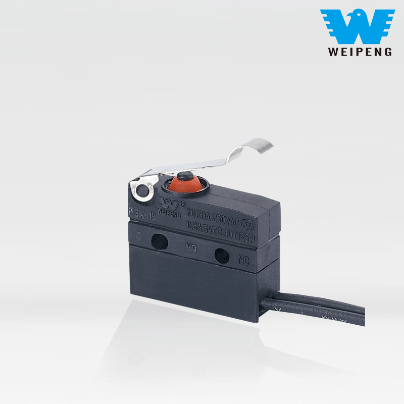Weipeng 10A Γωνιακός Μοχλός Πλαϊνής Εξόδου IP67 Σφραγισμένος αδιάβροχος μικροδιακόπτης